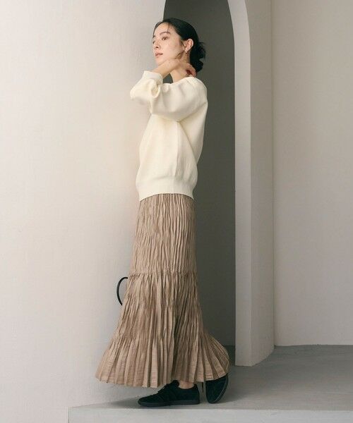 BEAUTY&YOUTH UNITED ARROWS / ビューティー&ユース ユナイテッドアローズ ロング・マキシ丈スカート | ポリエステル チンツプリーツ スカート | 詳細23