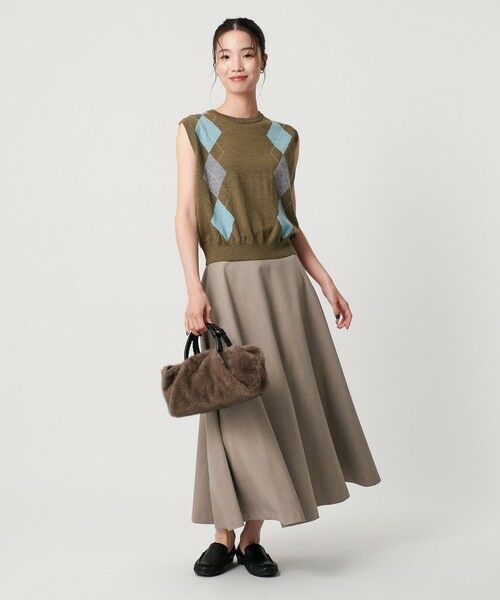 BEAUTY&YOUTH UNITED ARROWS / ビューティー&ユース ユナイテッドアローズ ミニ・ひざ丈スカート | ポリエステルツイル サーキュラースカート ウォッシャブル | 詳細10