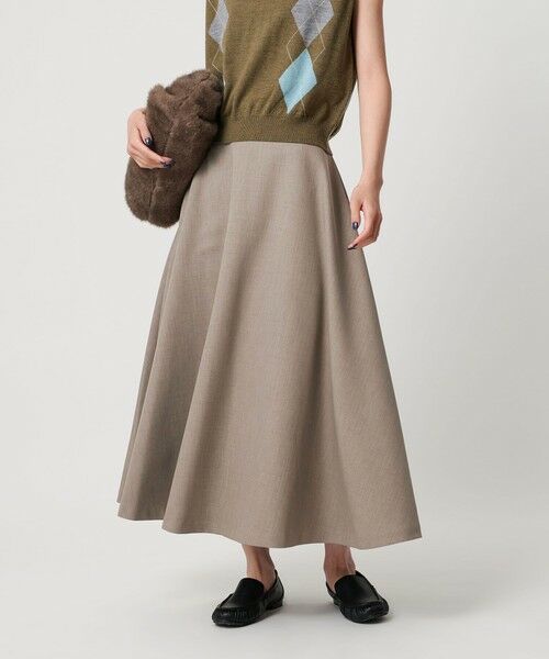 BEAUTY & YOUTH UNITED ARROWS/ビューティー&ユース ユナイテッドアローズ ポリエステルツイル サーキュラースカート ウォッシャブル BEIGE M BEAUTY & YOUTH UNITED ARROWS/ビューティー&ユース ユナイテッドアローズ ポリエステルツイル サーキュラースカート ウォッシャブル BEIGE M