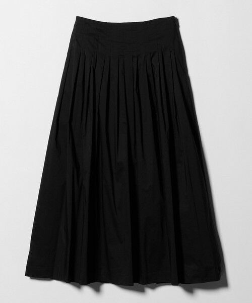 BEAUTY&YOUTH UNITED ARROWS / ビューティー&ユース ユナイテッドアローズ ロング・マキシ丈スカート | ポリエステルコットン タックフレアスカート | 詳細4