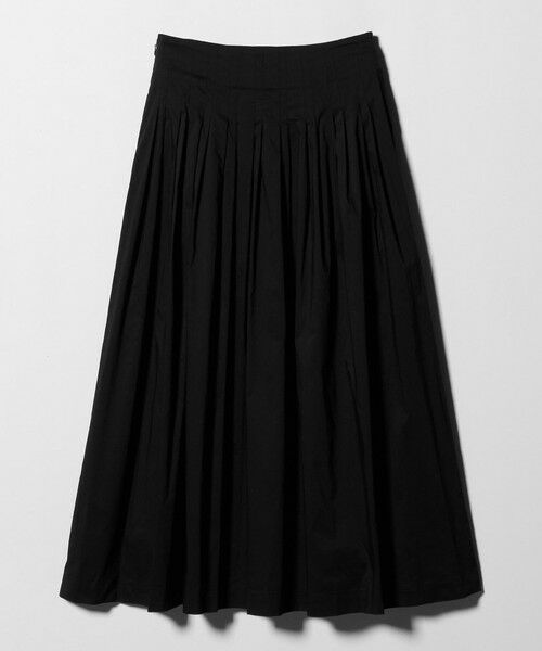 BEAUTY&YOUTH UNITED ARROWS / ビューティー&ユース ユナイテッドアローズ ロング・マキシ丈スカート | ポリエステルコットン タックフレアスカート | 詳細5