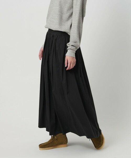 BEAUTY&YOUTH UNITED ARROWS / ビューティー&ユース ユナイテッドアローズ ロング・マキシ丈スカート | ポリエステルコットン タックフレアスカート | 詳細2