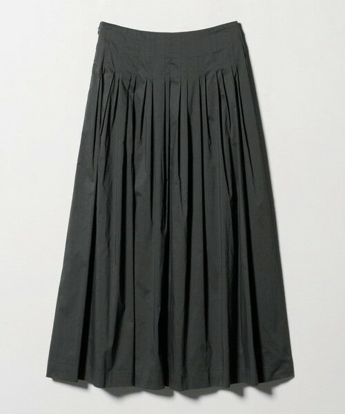 BEAUTY&YOUTH UNITED ARROWS / ビューティー&ユース ユナイテッドアローズ ロング・マキシ丈スカート | ポリエステルコットン タックフレアスカート | 詳細12