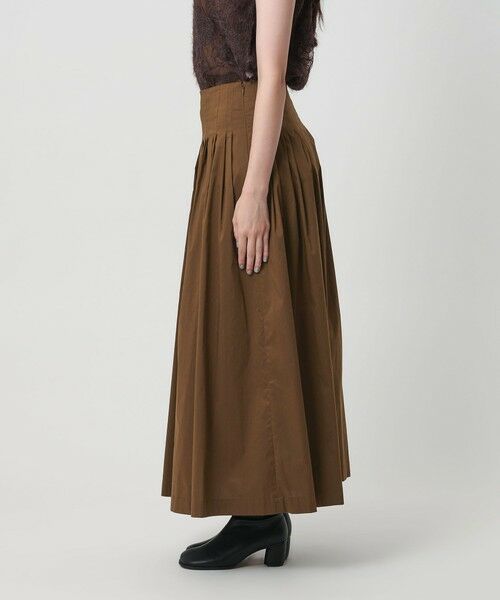 BEAUTY&YOUTH UNITED ARROWS / ビューティー&ユース ユナイテッドアローズ ロング・マキシ丈スカート | ポリエステルコットン タックフレアスカート | 詳細19