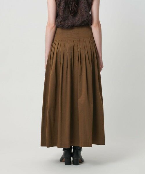 BEAUTY&YOUTH UNITED ARROWS / ビューティー&ユース ユナイテッドアローズ ロング・マキシ丈スカート | ポリエステルコットン タックフレアスカート | 詳細20