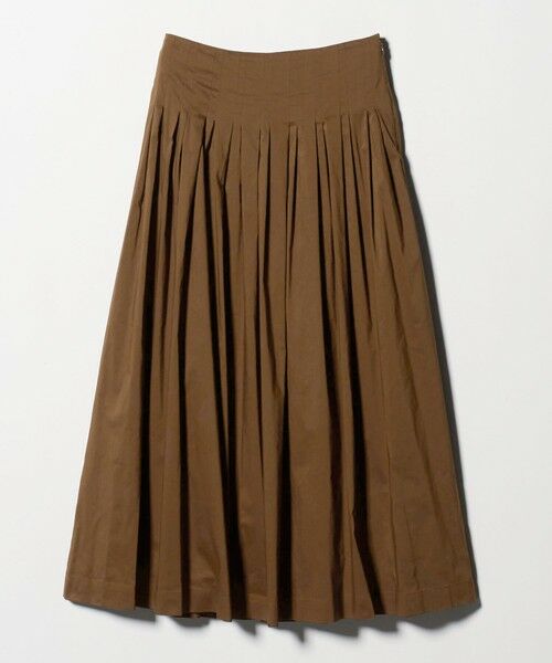 BEAUTY&YOUTH UNITED ARROWS / ビューティー&ユース ユナイテッドアローズ ロング・マキシ丈スカート | ポリエステルコットン タックフレアスカート | 詳細21