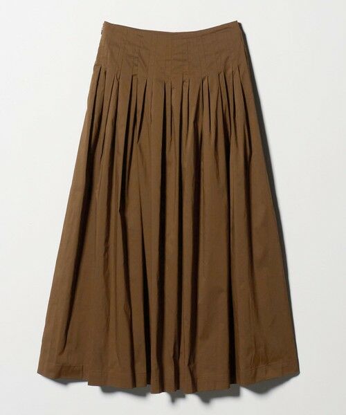 BEAUTY&YOUTH UNITED ARROWS / ビューティー&ユース ユナイテッドアローズ ロング・マキシ丈スカート | ポリエステルコットン タックフレアスカート | 詳細22