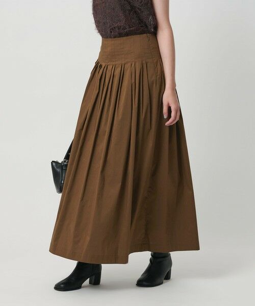 BEAUTY&YOUTH UNITED ARROWS / ビューティー&ユース ユナイテッドアローズ ロング・マキシ丈スカート | ポリエステルコットン タックフレアスカート | 詳細16