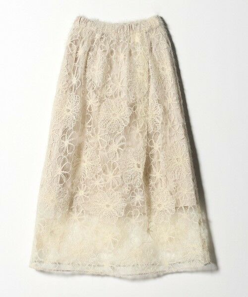 BEAUTY&YOUTH UNITED ARROWS / ビューティー&ユース ユナイテッドアローズ ロング・マキシ丈スカート | 【WEB限定】エンブロイダリー チュールギャザースカート | 詳細4