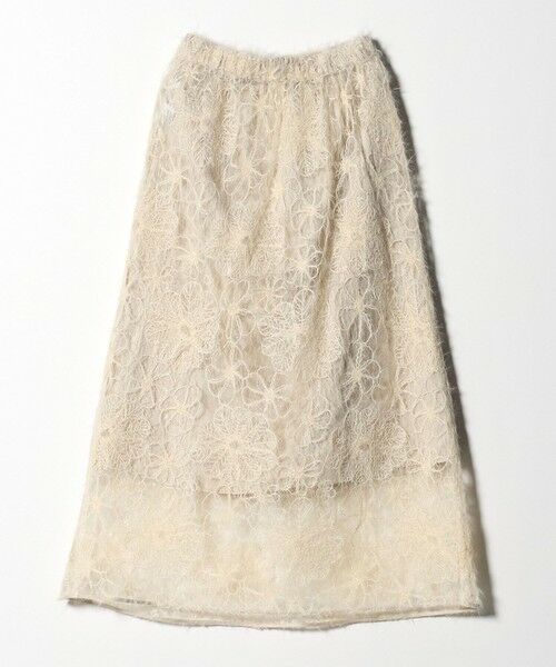 BEAUTY&YOUTH UNITED ARROWS / ビューティー&ユース ユナイテッドアローズ ロング・マキシ丈スカート | 【WEB限定】エンブロイダリー チュールギャザースカート | 詳細5