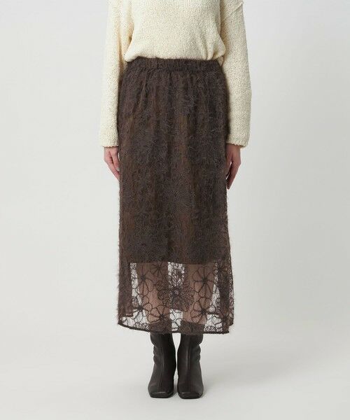 BEAUTY&YOUTH UNITED ARROWS / ビューティー&ユース ユナイテッドアローズ ロング・マキシ丈スカート | 【WEB限定】エンブロイダリー チュールギャザースカート | 詳細17