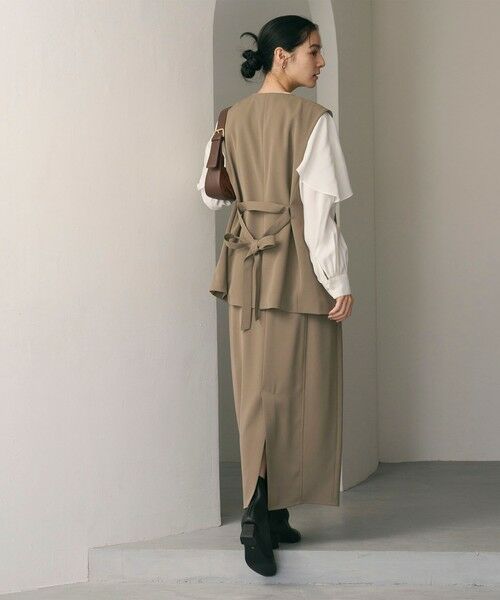 BEAUTY&YOUTH UNITED ARROWS / ビューティー&ユース ユナイテッドアローズ ロング・マキシ丈スカート | 【WEB限定 Wardrobe DAILY MINIMAL】ダブルクロス カーブスカート ウォッシャブル | 詳細11