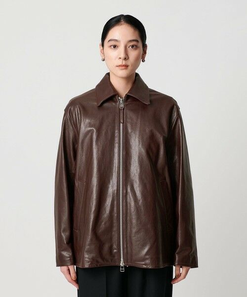 BEAUTY&YOUTH UNITED ARROWS / ビューティー&ユース ユナイテッドアローズ レザーブルゾン・ジャケット | シープレザー フロントジップ ジャケット | 詳細15