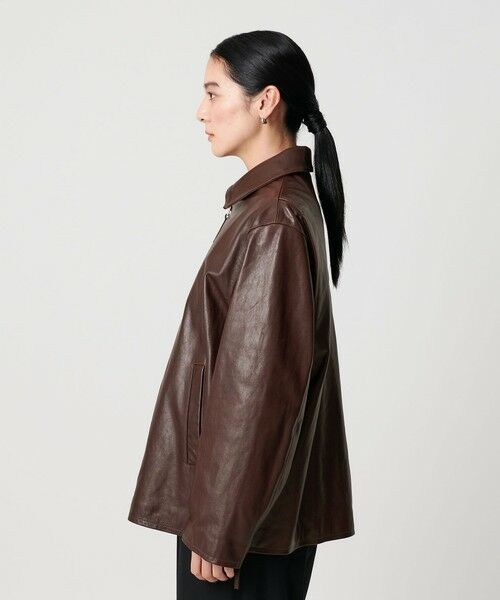 BEAUTY&YOUTH UNITED ARROWS / ビューティー&ユース ユナイテッドアローズ レザーブルゾン・ジャケット | シープレザー フロントジップ ジャケット | 詳細16