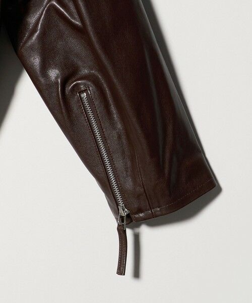 BEAUTY&YOUTH UNITED ARROWS / ビューティー&ユース ユナイテッドアローズ レザーブルゾン・ジャケット | シープレザー フロントジップ ジャケット | 詳細21