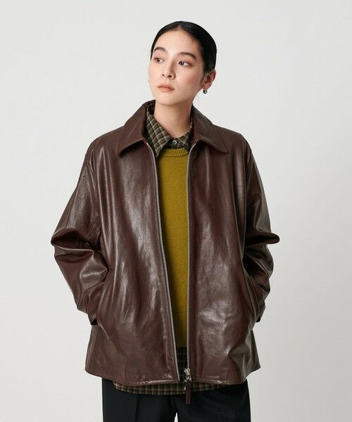 BEAUTY&YOUTH UNITED ARROWS / ビューティー&ユース ユナイテッドアローズ レザーブルゾン・ジャケット | シープレザー フロントジップ ジャケット | 詳細11