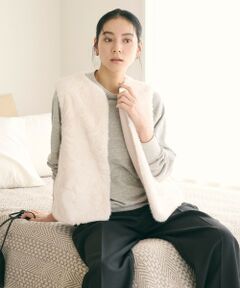 BEAUTY&amp;YOUTH UNITED ARROWS - 美品 BEAUTY&amp;YOUTH ビューティアンドユース ユナイテッドアローズ ベスト トップス ベージュ FREE クルーネック ノースリーブ ストライプ リネン コットン 麻 綿 23春夏 おしゃれ シンプル きれいめ 大人女子 ブランド 上品 ベーシック【レディース】【中古】 BEAUTY&YOUTH UNITED ARROWS｜ビューティーアンドユース