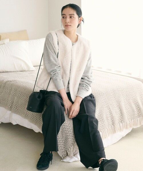 BEAUTY&YOUTH UNITED ARROWS / ビューティー&ユース ユナイテッドアローズ ベスト | フェイクファー ベスト | 詳細3