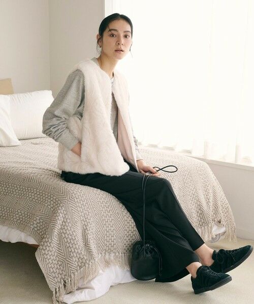 BEAUTY&YOUTH UNITED ARROWS / ビューティー&ユース ユナイテッドアローズ ベスト | フェイクファー ベスト | 詳細4