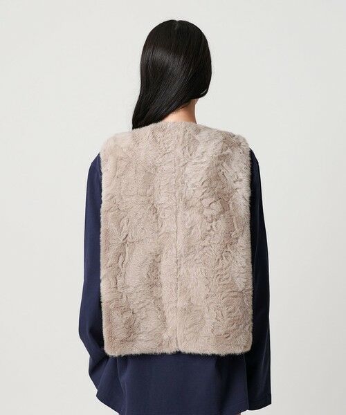 BEAUTY&YOUTH UNITED ARROWS / ビューティー&ユース ユナイテッドアローズ ベスト | フェイクファー ベスト | 詳細15