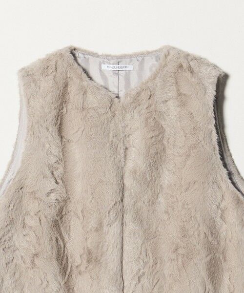 BEAUTY&YOUTH UNITED ARROWS / ビューティー&ユース ユナイテッドアローズ ベスト | フェイクファー ベスト | 詳細18