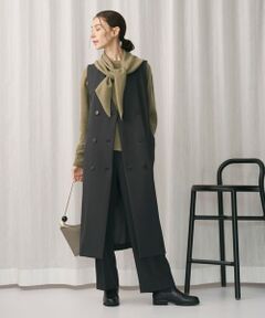 BEAUTY&YOUTH UNITED ARROWS / ビューティー&ユース ユナイテッドアローズ ミニ丈・ひざ丈ワンピース | ポリエステルブレンド ジレ&ジャンパースカート 2WAY