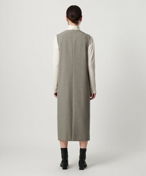 BEAUTY&YOUTH UNITED ARROWS / ビューティー&ユース ユナイテッドアローズ ミニ丈・ひざ丈ワンピース | ポリエステルブレンド ジレ&ジャンパースカート 2WAY | 詳細7