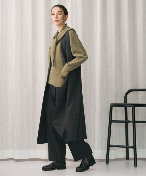 BEAUTY&YOUTH UNITED ARROWS / ビューティー&ユース ユナイテッドアローズ ミニ丈・ひざ丈ワンピース | ポリエステルブレンド ジレ&ジャンパースカート 2WAY | 詳細22