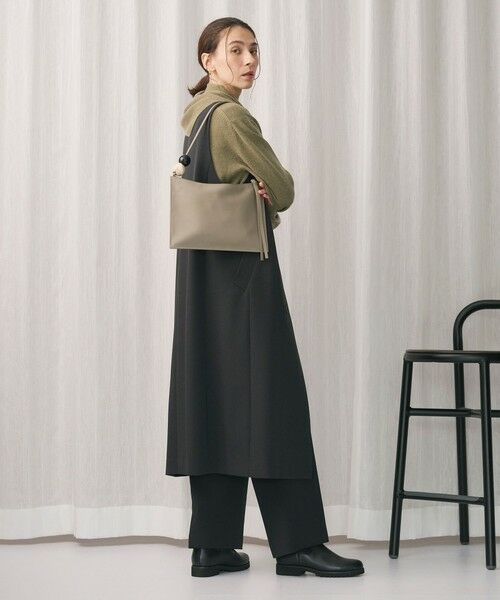 BEAUTY&YOUTH UNITED ARROWS / ビューティー&ユース ユナイテッドアローズ ミニ丈・ひざ丈ワンピース | ポリエステルブレンド ジレ&ジャンパースカート 2WAY | 詳細24