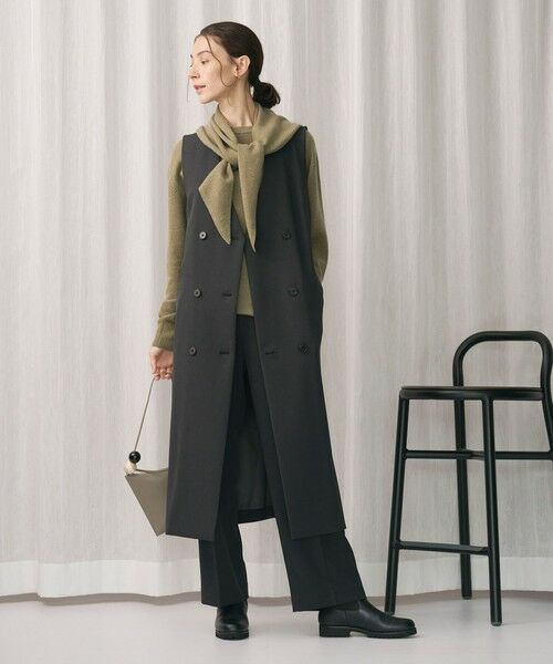 BEAUTY & YOUTH UNITED ARROWS/ビューティー&ユース ユナイテッドアローズ ポリエステルブレンド ジレ&ジャンパースカート 2WAY DK. GRAY M BEAUTY & YOUTH UNITED ARROWS/ビューティー&ユース ユナイテッドアローズ ポリエステルブレンド ジレ&ジャンパースカート 2WAY DK. GRAY M