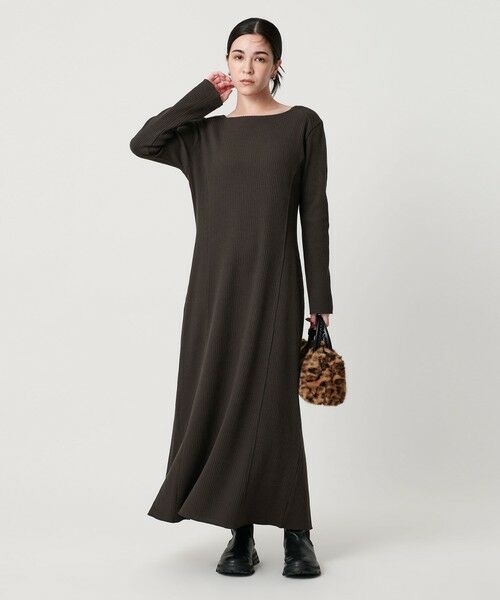 BEAUTY&YOUTH UNITED ARROWS / ビューティー&ユース ユナイテッドアローズ ロング・マキシ丈ワンピース | コットンリブ ワンピース 2WAY | 詳細13