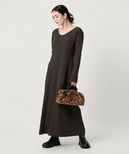 BEAUTY&YOUTH UNITED ARROWS / ビューティー&ユース ユナイテッドアローズ ロング・マキシ丈ワンピース | コットンリブ ワンピース 2WAY | 詳細15