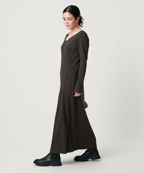 BEAUTY&YOUTH UNITED ARROWS / ビューティー&ユース ユナイテッドアローズ ロング・マキシ丈ワンピース | コットンリブ ワンピース 2WAY | 詳細16