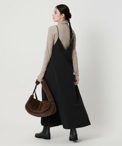 BEAUTY&YOUTH UNITED ARROWS / ビューティー&ユース ユナイテッドアローズ ミニ丈・ひざ丈ワンピース | ポリエステルレーヨンブレンド フレア キャミソールワンピース