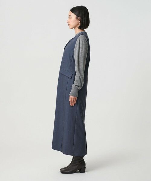 BEAUTY&YOUTH UNITED ARROWS / ビューティー&ユース ユナイテッドアローズ ロング・マキシ丈ワンピース | 【WEB限定】ドレープツイル キーネックワンピース ウォッシャブル | 詳細26
