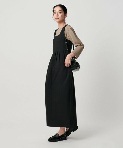 BEAUTY&YOUTH UNITED ARROWS / ビューティー&ユース ユナイテッドアローズ ロング・マキシ丈ワンピース | 【WEB限定 Wardrobe DAILY MINIMAL】ウールライクメランジ スクエアネックワンピース ウォッシャブル | 詳細9