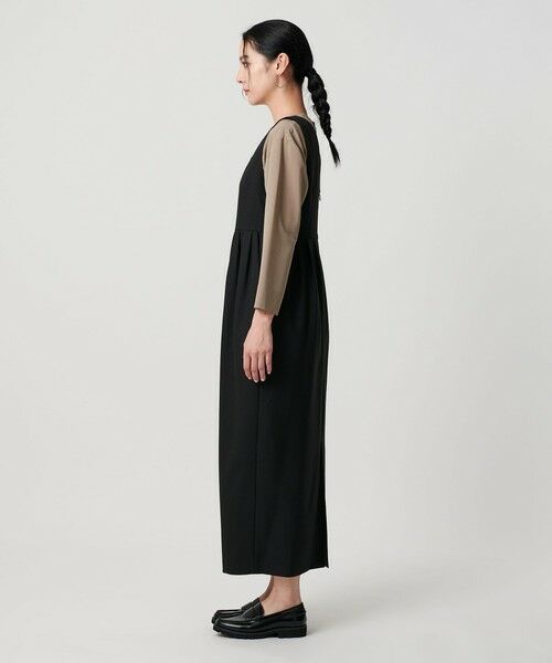 BEAUTY&YOUTH UNITED ARROWS / ビューティー&ユース ユナイテッドアローズ ロング・マキシ丈ワンピース | 【WEB限定 Wardrobe DAILY MINIMAL】ウールライクメランジ スクエアネックワンピース ウォッシャブル | 詳細11