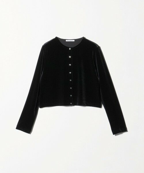 BEAUTY&YOUTH UNITED ARROWS / ビューティー&ユース ユナイテッドアローズ カーディガン・ボレロ | ベロアコンパクト カーディガン | 詳細13