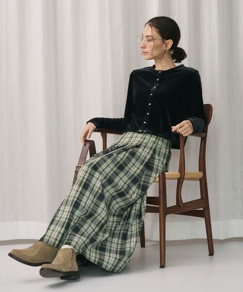 BEAUTY&YOUTH UNITED ARROWS / ビューティー&ユース ユナイテッドアローズ カーディガン・ボレロ | ベロアコンパクト カーディガン | 詳細11