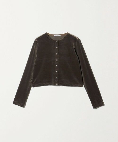 BEAUTY&YOUTH UNITED ARROWS / ビューティー&ユース ユナイテッドアローズ カーディガン・ボレロ | ベロアコンパクト カーディガン | 詳細21
