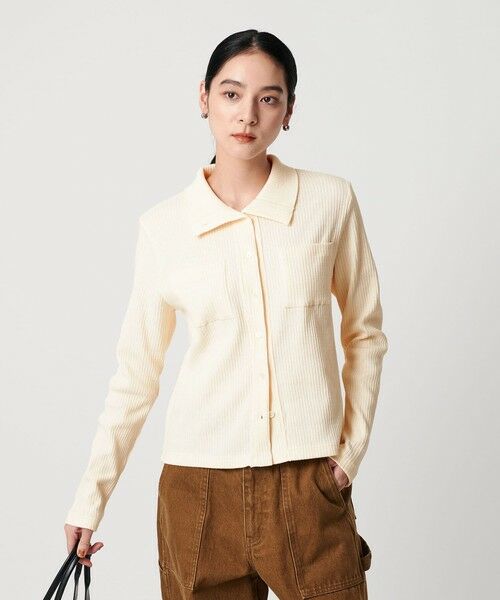 BEAUTY&YOUTH UNITED ARROWS / ビューティー&ユース ユナイテッドアローズ カーディガン・ボレロ | コットン リブハイネックカーディガン ウォッシャブル | 詳細1