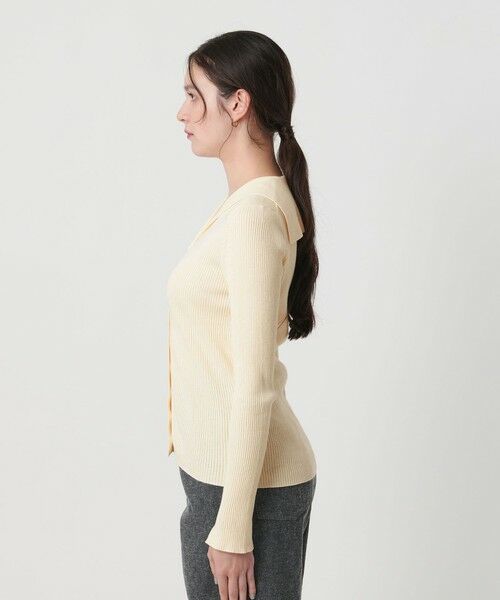BEAUTY&YOUTH UNITED ARROWS / ビューティー&ユース ユナイテッドアローズ カーディガン・ボレロ | コットンカシミヤ リブセーラーカラー カーディガン ウォッシャブル | 詳細6
