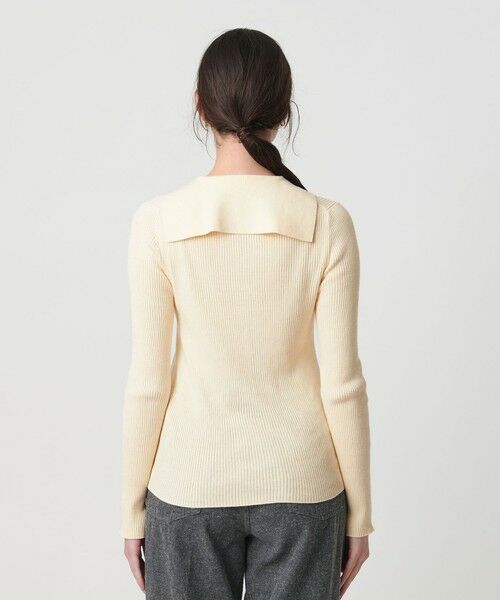 BEAUTY&YOUTH UNITED ARROWS / ビューティー&ユース ユナイテッドアローズ カーディガン・ボレロ | コットンカシミヤ リブセーラーカラー カーディガン ウォッシャブル | 詳細7