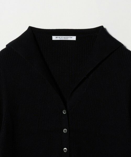 BEAUTY&YOUTH UNITED ARROWS / ビューティー&ユース ユナイテッドアローズ カーディガン・ボレロ | コットンカシミヤ リブセーラーカラー カーディガン ウォッシャブル | 詳細19