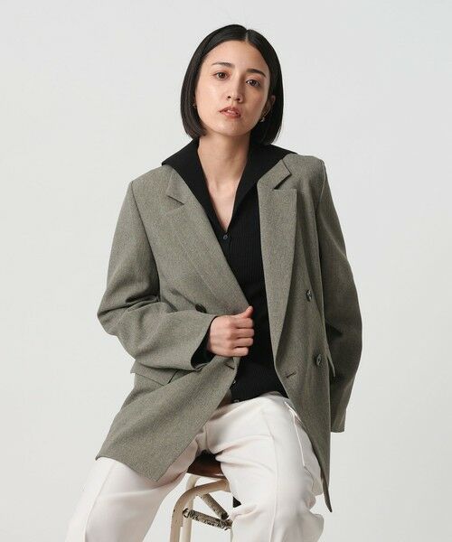 BEAUTY&YOUTH UNITED ARROWS / ビューティー&ユース ユナイテッドアローズ カーディガン・ボレロ | コットンカシミヤ リブセーラーカラー カーディガン ウォッシャブル | 詳細15