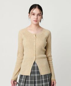 BEAUTY&YOUTH UNITED ARROWS / ビューティー&ユース ユナイテッドアローズ カーディガン・ボレロ | ポリエステルブレンド メランジリブ カーディガン ウォッシャブル