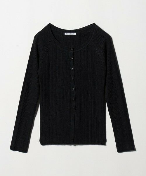 BEAUTY&YOUTH UNITED ARROWS / ビューティー&ユース ユナイテッドアローズ カーディガン・ボレロ | ポリエステルブレンド メランジリブ カーディガン ウォッシャブル | 詳細8