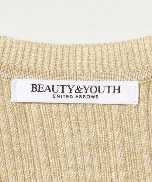 BEAUTY&YOUTH UNITED ARROWS / ビューティー&ユース ユナイテッドアローズ カーディガン・ボレロ | ポリエステルブレンド メランジリブ カーディガン ウォッシャブル | 詳細21