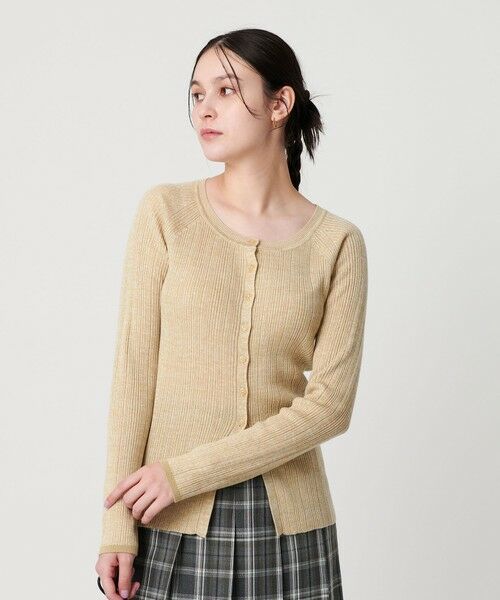 BEAUTY&YOUTH UNITED ARROWS / ビューティー&ユース ユナイテッドアローズ カーディガン・ボレロ | ポリエステルブレンド メランジリブ カーディガン ウォッシャブル | 詳細12