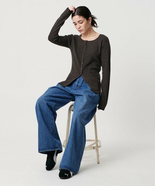 BEAUTY&YOUTH UNITED ARROWS / ビューティー&ユース ユナイテッドアローズ カーディガン・ボレロ | ポリエステルブレンド メランジリブ カーディガン ウォッシャブル | 詳細26